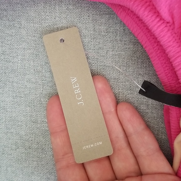 J Crew One-shoulder Ruffle One Piece Swimsuit With Rickrack, Size 8 -- NWT - Picture 5 of 9